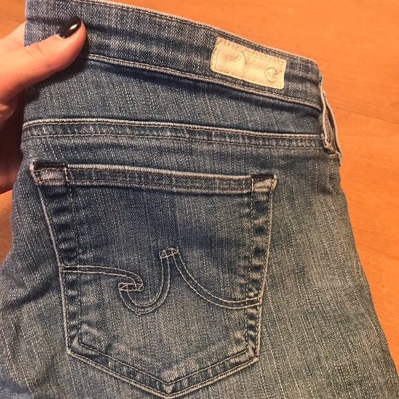 Ag Adriano Goldschmied Jeans Ag Light Wash Straight Leg Cigarette